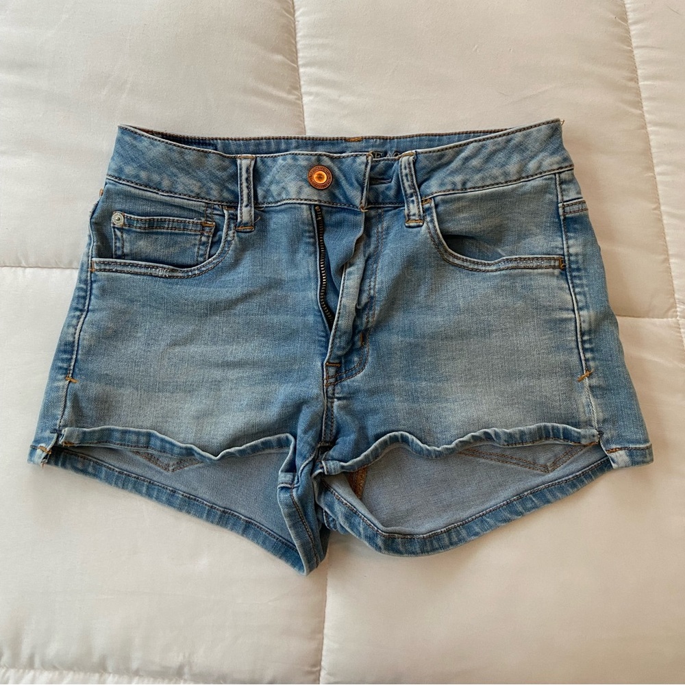 American Eagle High Rise Denim Shorts